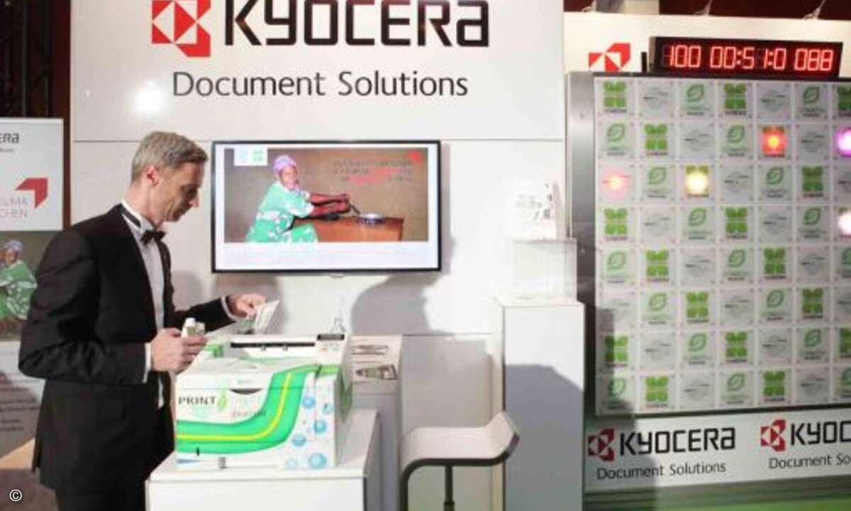 Kyocera war mit einem Stand auf der Veranstaltung in Berlin vertreten (Foto: Kyocera)