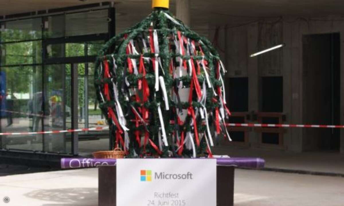 Am 24.06.2015 feierte Microsoft Deutschland das Richtfest seiner neuen Zentrale (Foto: CRN)