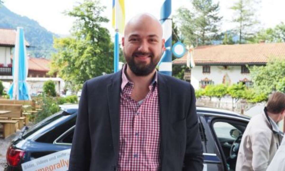 Fabio Hoffmann von aobis war der Gewinner der letzten Rallye und ließ es sich nicht nehmen, beim Startschuss der zweiten Auflage dabei zu sein (Foto: CRN)