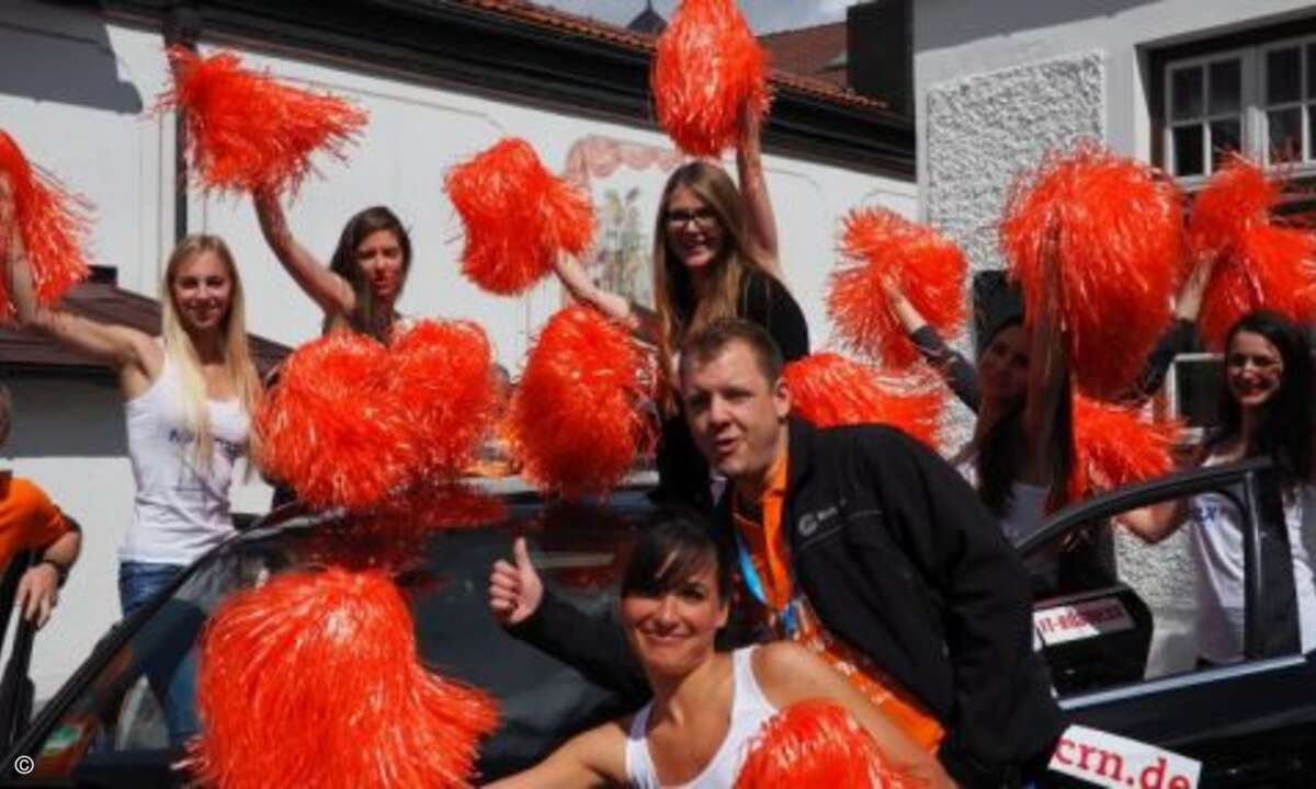 Daumen hoch für die Mädels von Maxfocus (Foto: CRN)