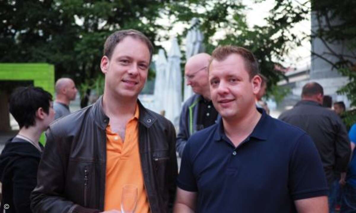 Acmeo-Chef Henning Meyer zusammen mit Fabian Mahr von Mahr-EDV (Foto: CRN)