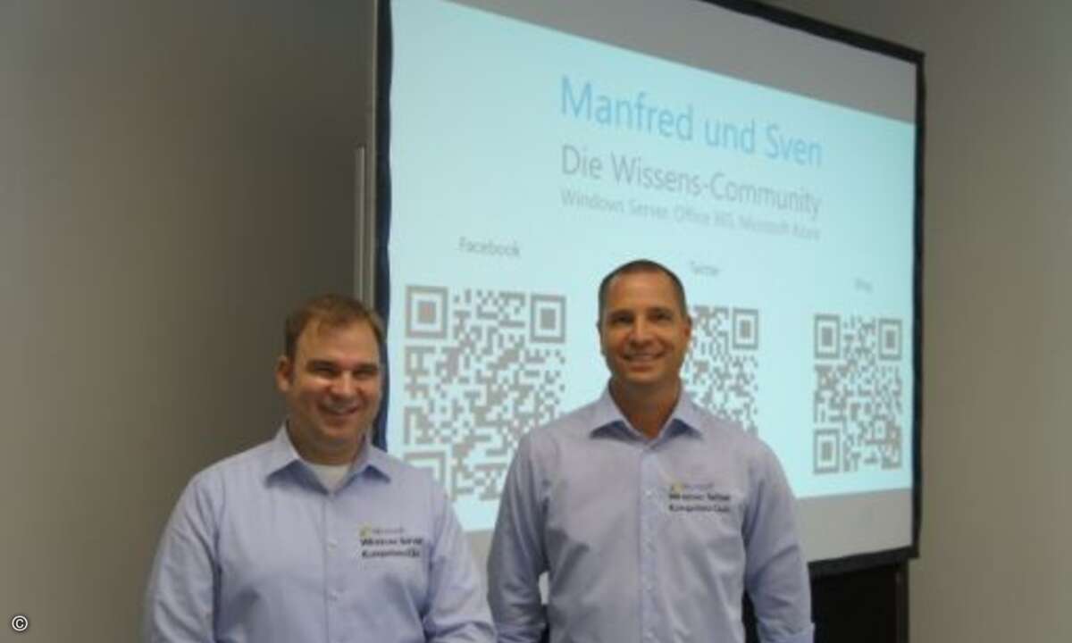 Manfred Helber und Sven Langenfeld vom Windows Server Kompetenz Club (Bild: CRN)