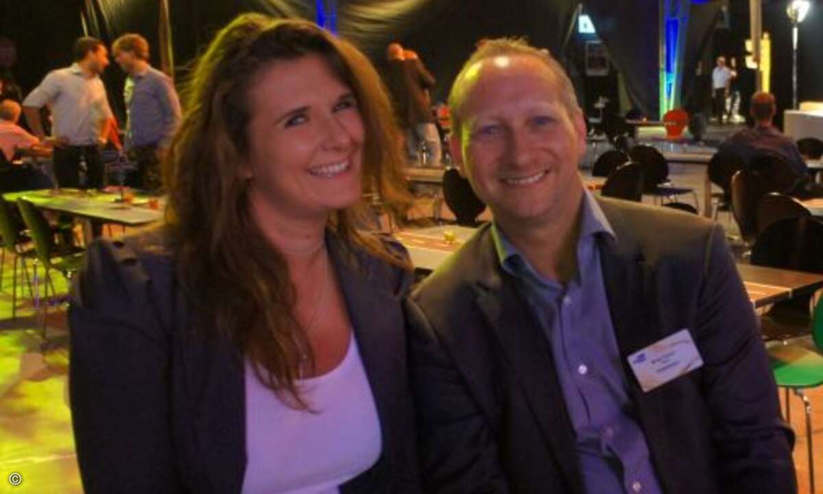 Nadine Stiegler mit Mirko Rusch (Buffalo) (Bild: CRN)