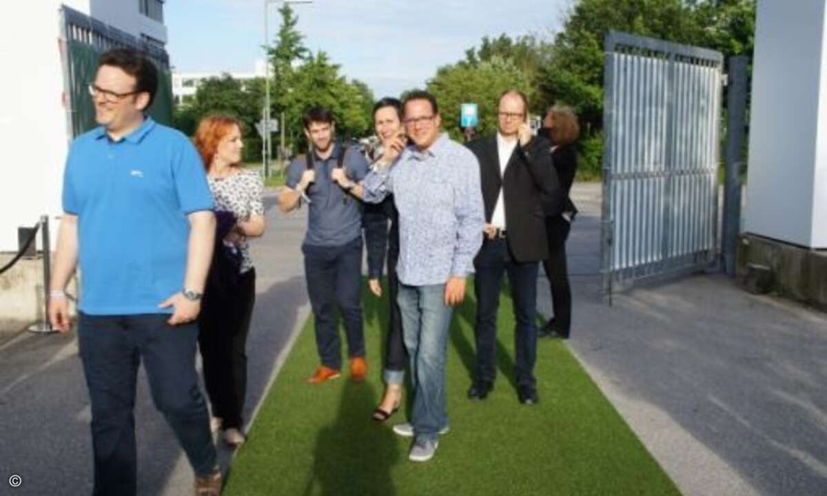 Das APC-Team auf dem Weg zur IM.Top-Party (Bild: CRN)