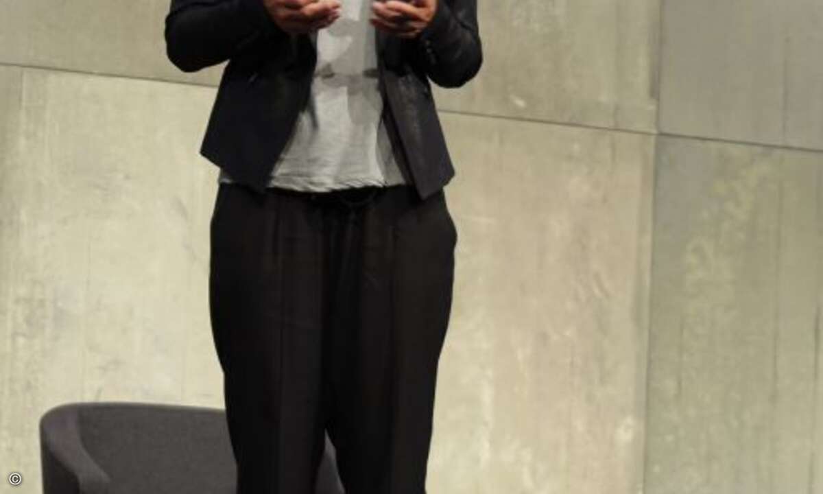 Bettina Bernhardt, Managing Director Business Innovation bei Audi, sprach über ein neues Mobilitätskonzept des Automobilherstellers, das sich auf die AWS-Cloud stützt. (Foto: CRN)