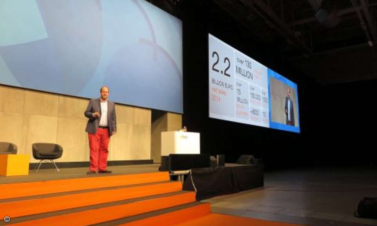 Der Online-Händler Zalando, vertreten durch VP Engineering Eric Bowman, bezeugte seine Cloud-Affinität und bekannte sich als AWS-Kunde. (Foto: CRN)