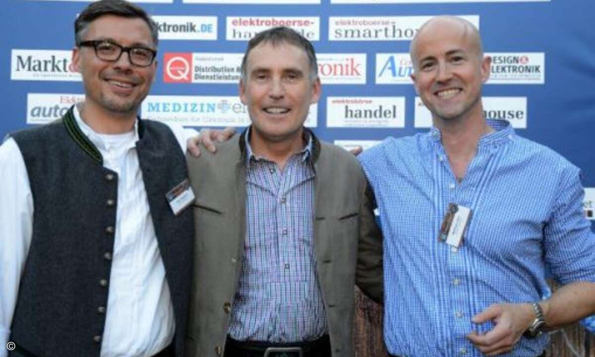 Die Köpfe der WEKA FACHMEDIEN: Kurt Skupin (Mitte), Peter Eberhard (links) und Matthäus Hose (rechts)