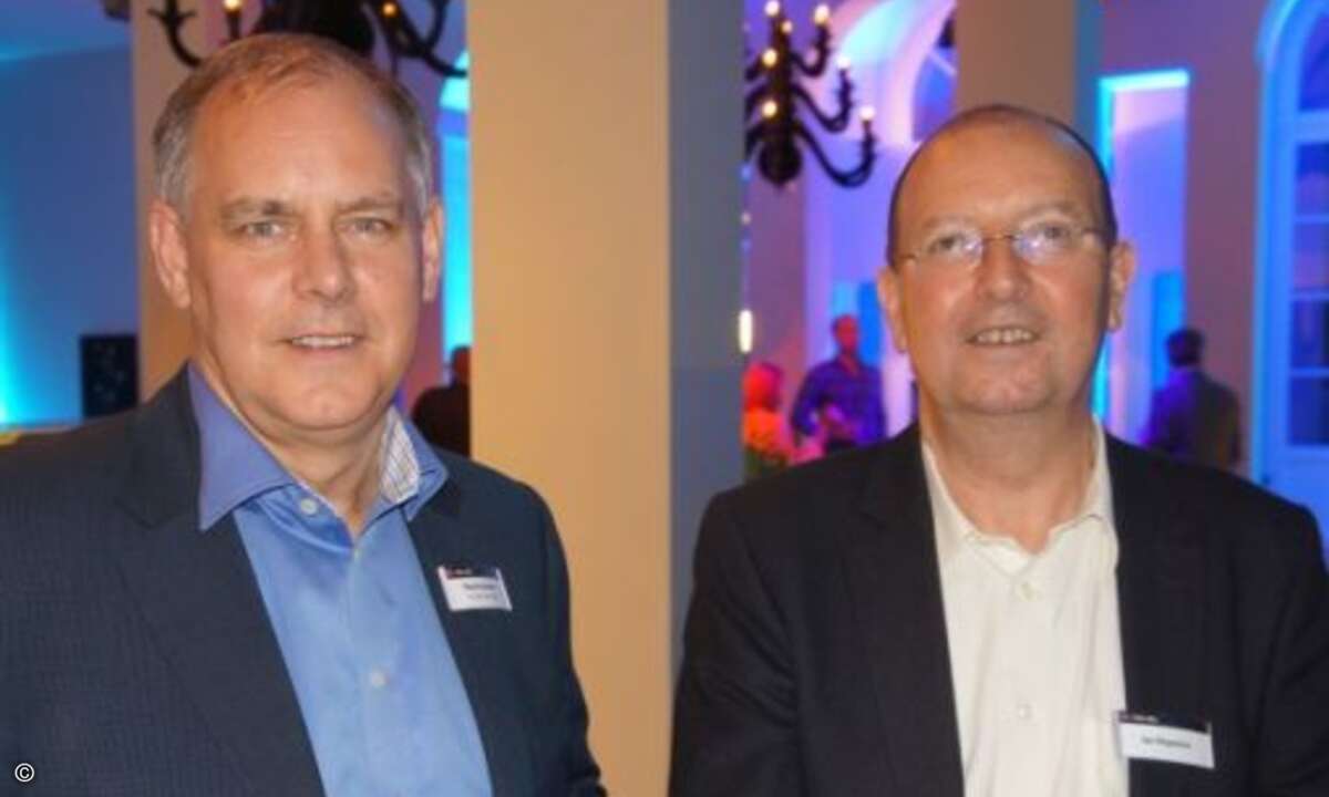 Paul Eccleston von Rigby PE (rechts) beteiligt sich an Ian Kilpatricks (links) Wick Hill-Gruppe (Bild: CRN)