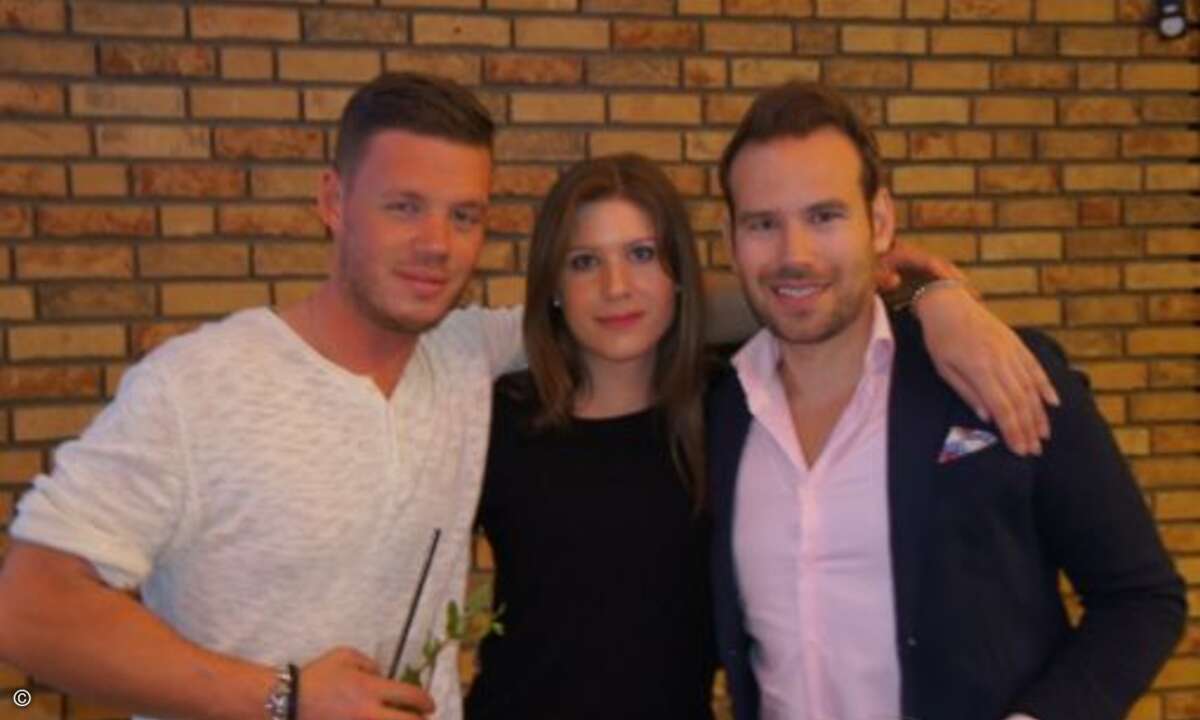 Sandra Huber (CRN) und Jens-Philipp Jung (rechts, Link 11) fachsimpelten mit dem DJ & Producer Rockster (Bild: CRN)