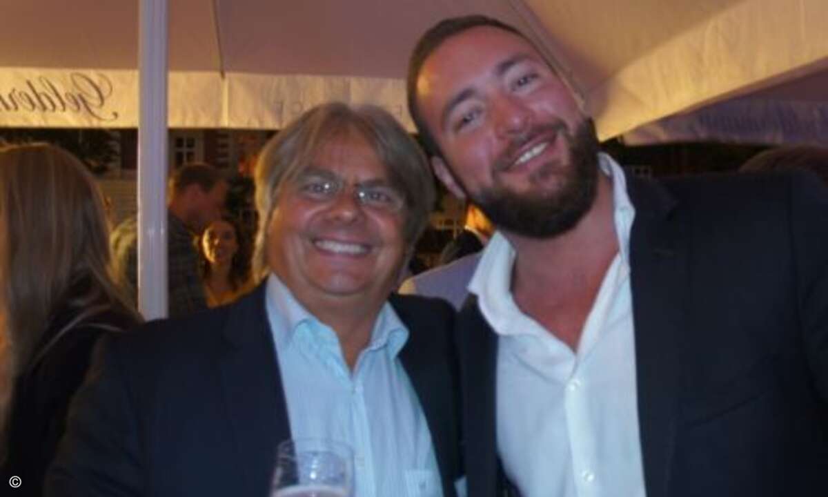 Stefan Schuchert (Watchguard) mit Niels Leibküchler (Wick Hill) (Bild: CRN)