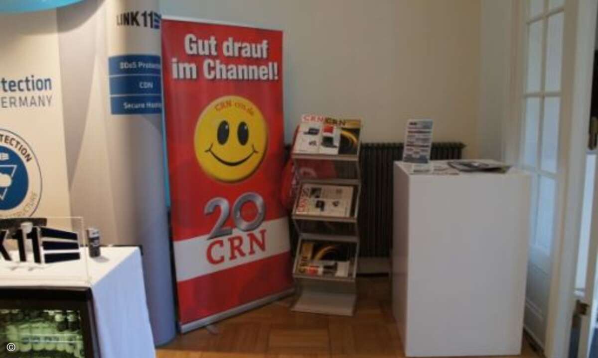 Auch CRN war natürlich mit einem Stand vertreten (Bild: CRN)