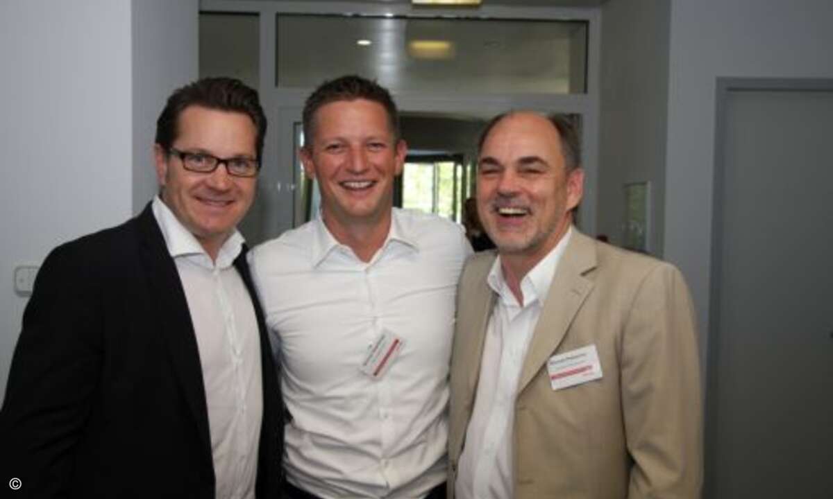 Marc Adelberg (CRN), Michael Hitzelberger (Tech Data) und Michael Proescher (reventer consulting ltd)(Foto: CRN)