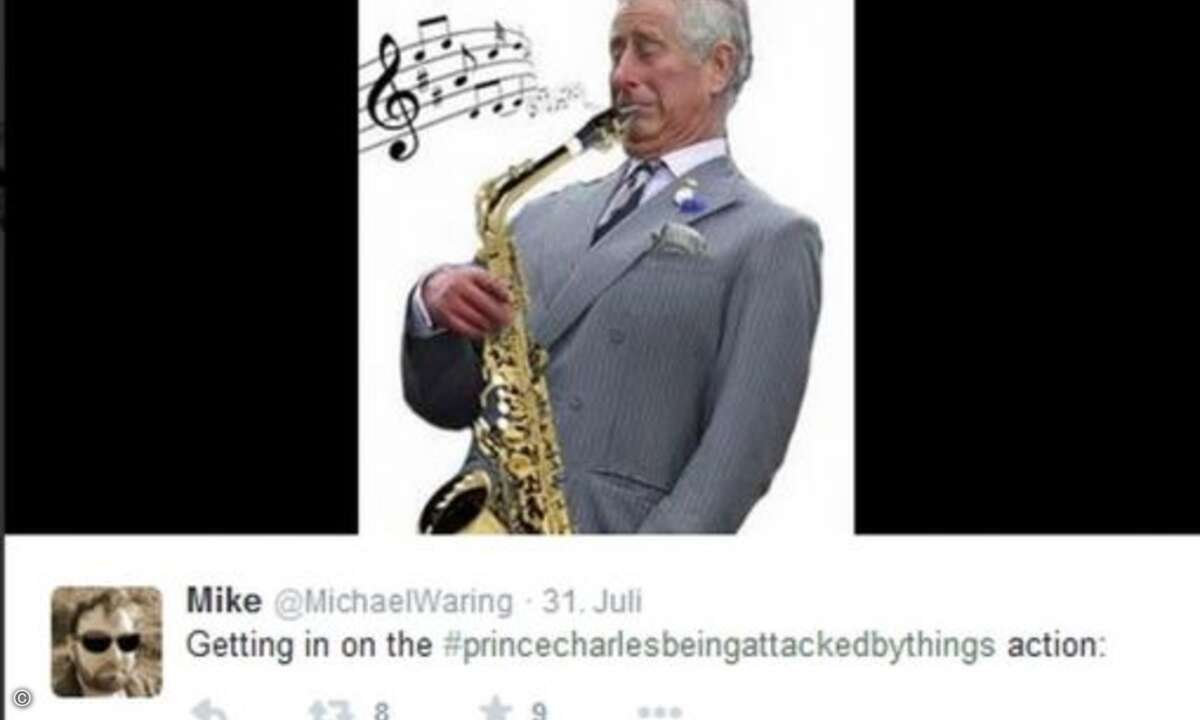 Prinz Charles in Aktion (Foto: Twitter.com)