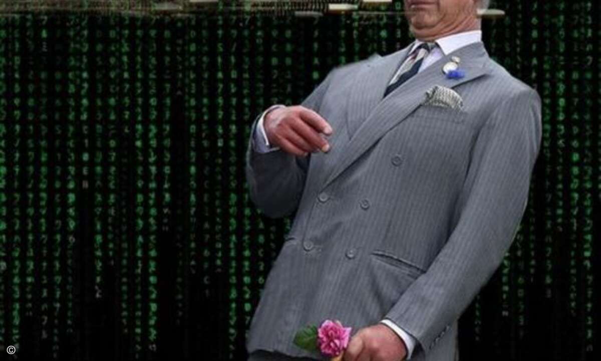 Der Prinz in der Matrix (Foto: Twitter.com)