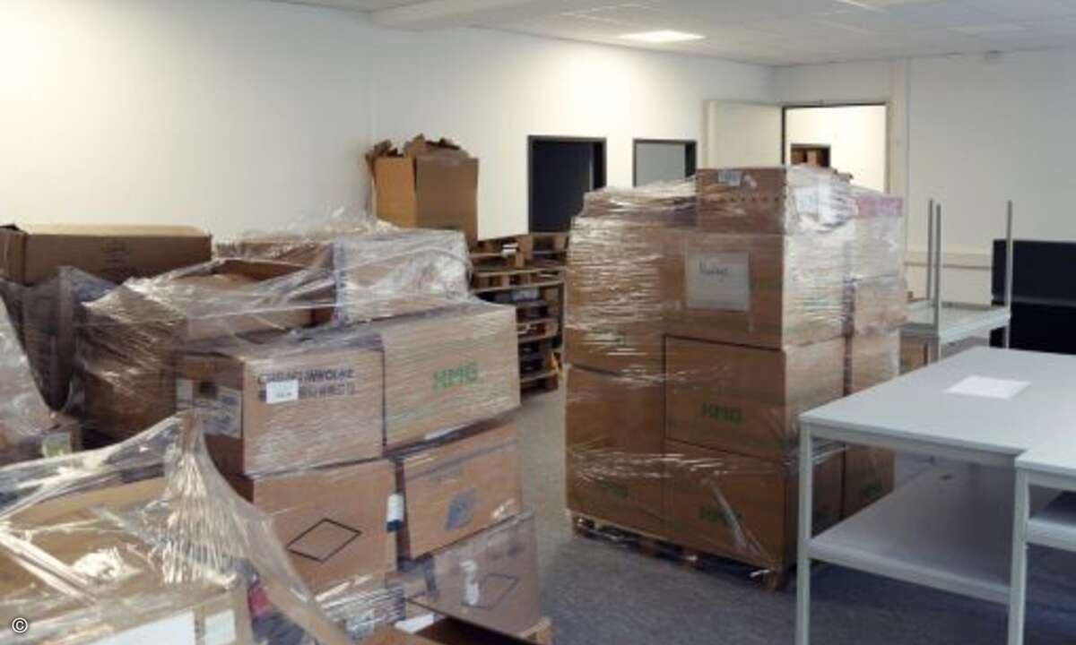 Nicht nur für das Lager gibt es dort mehr Platz (Bild: Schenker Technologies)