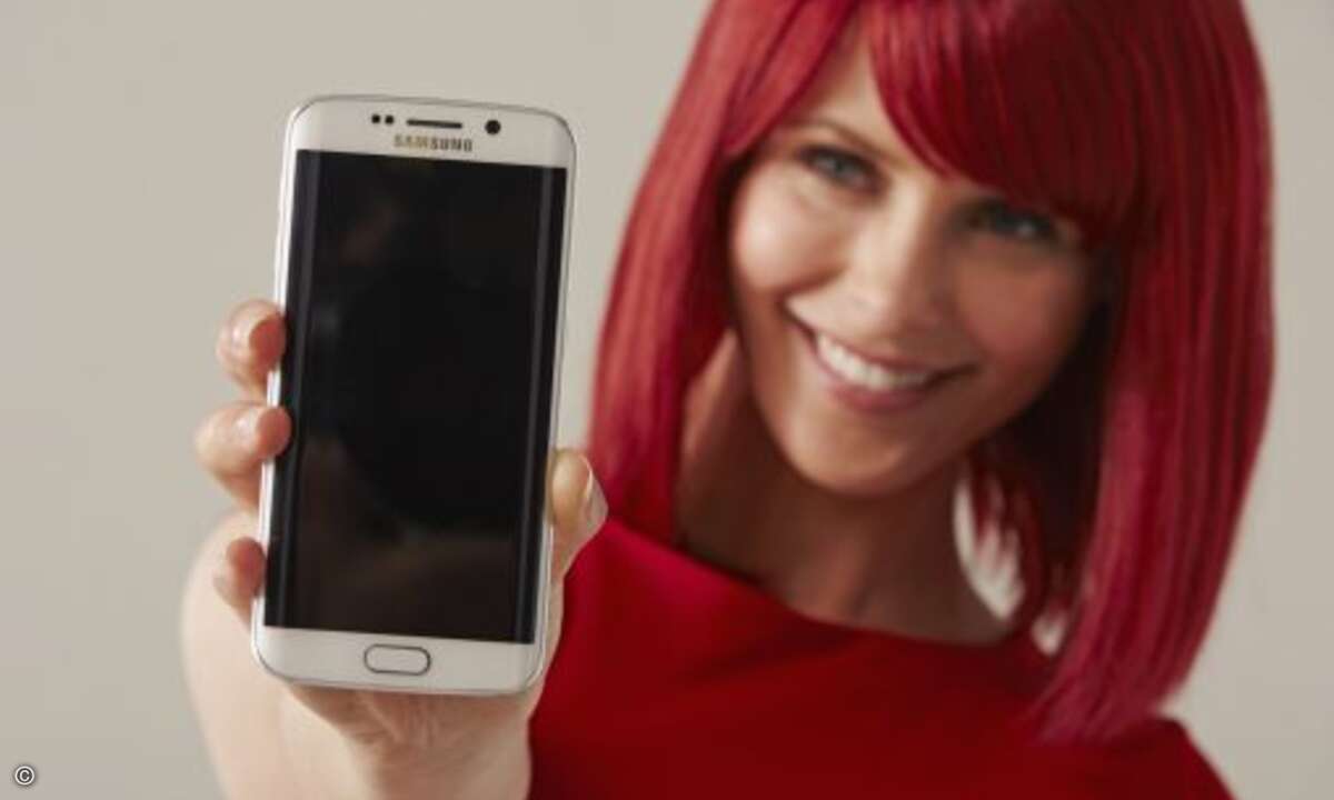 ... sowie das Samsung Galaxy S6 Edge (Foto: Messe Berlin)