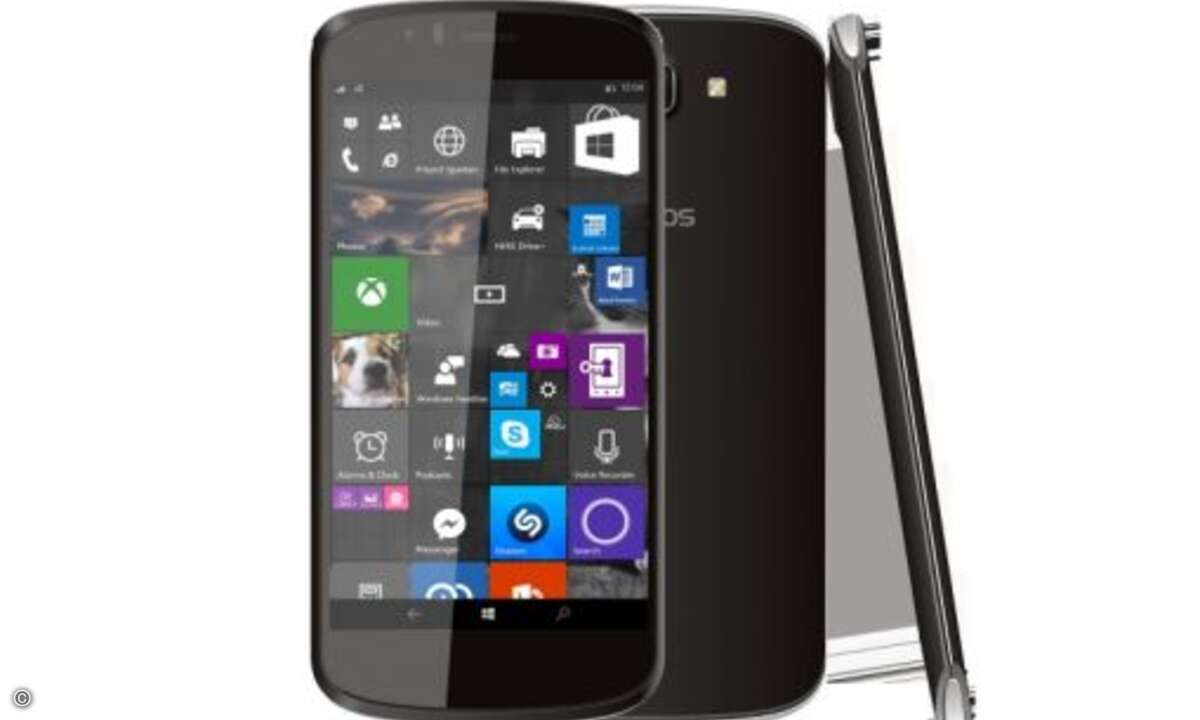 Mit dem »Archos 50 Cesium« hat Archos ein Smartphone mit Windows 10 Mobile vorgestellt. Es soll im November auf den Markt kommen (Foto: Archos)