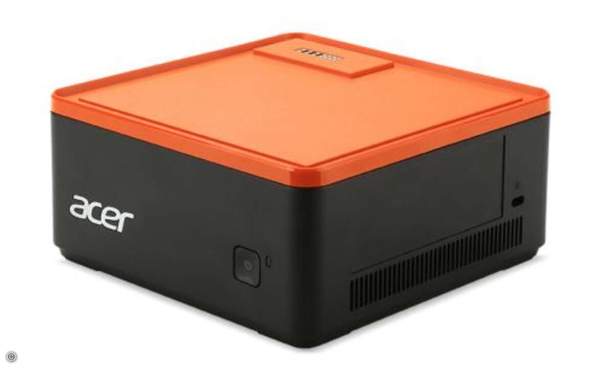 Der Basisblock mit Motherboard, CPU, RAM, Speicher und den wichtigsten Anschlüssen... (Foto: Acer)