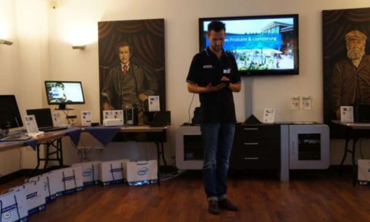 Matthias Geburzi, Produktmanager bei Bluechip, informierte in seinem Vortrag über Windows 10 (Foto: CRN)