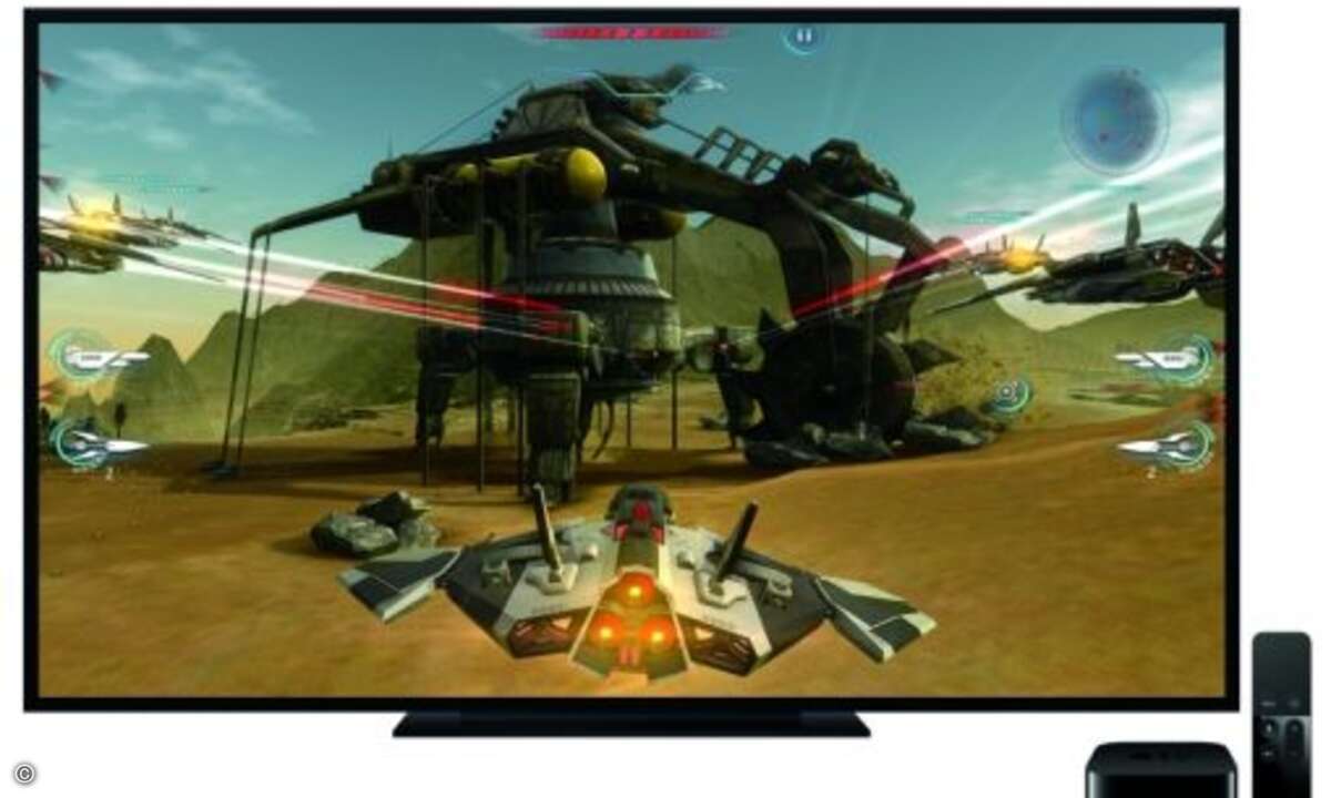 Darüber hinaus mutiert Apple TV zur Spielkonsole - für die Steuerung kann die Fernbedienung verwendet werden (Foto: Apple)
