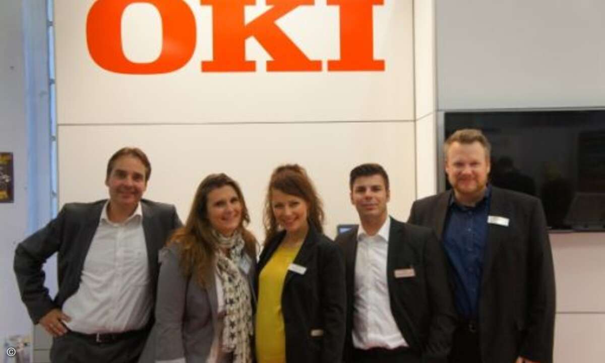 Michael Goltz, Nadine Stiegler (CRN), Monika Fietzek, Christoph Zimmermann und Frank Castrop von Oki
