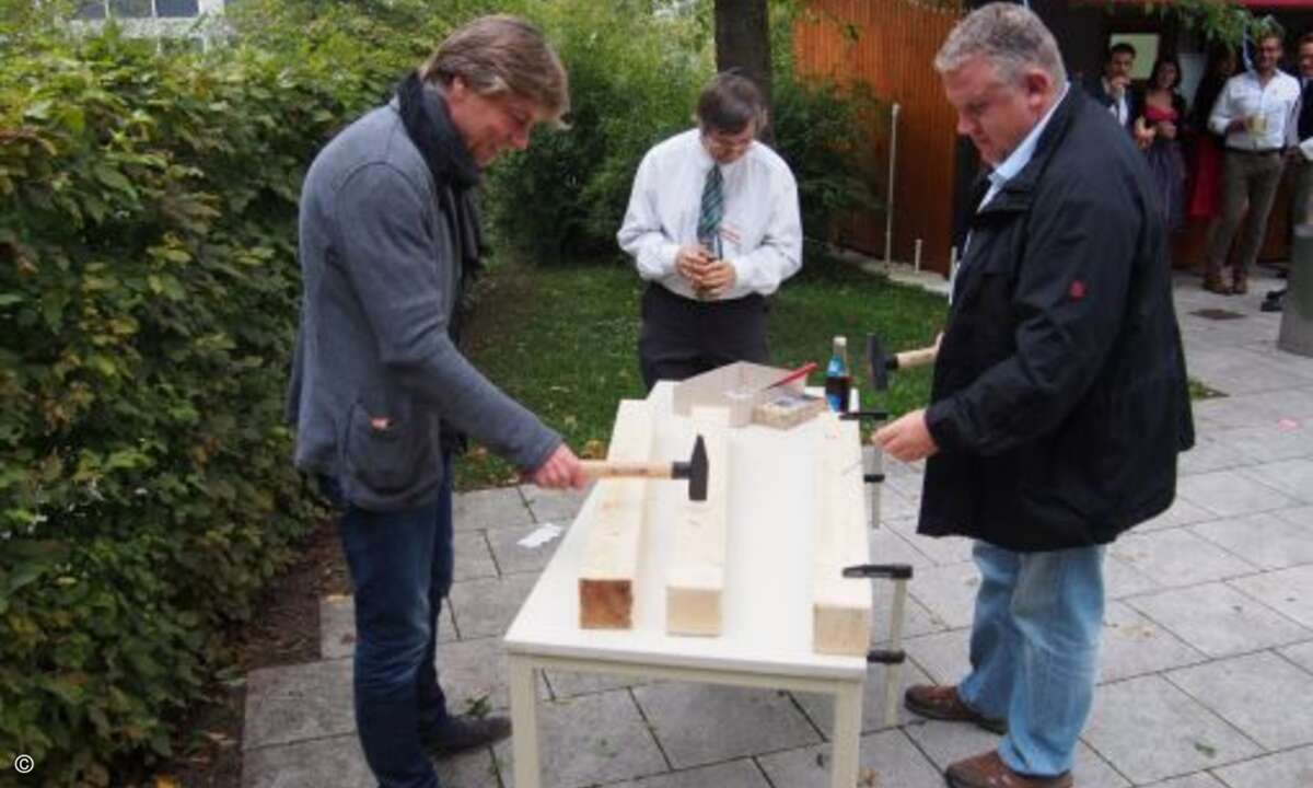 Maik Wetzel (Eset) und Bernd Büttner (Bintec Elmeg) trafen die Nägel auf die Köpfe (Foto: CRN)