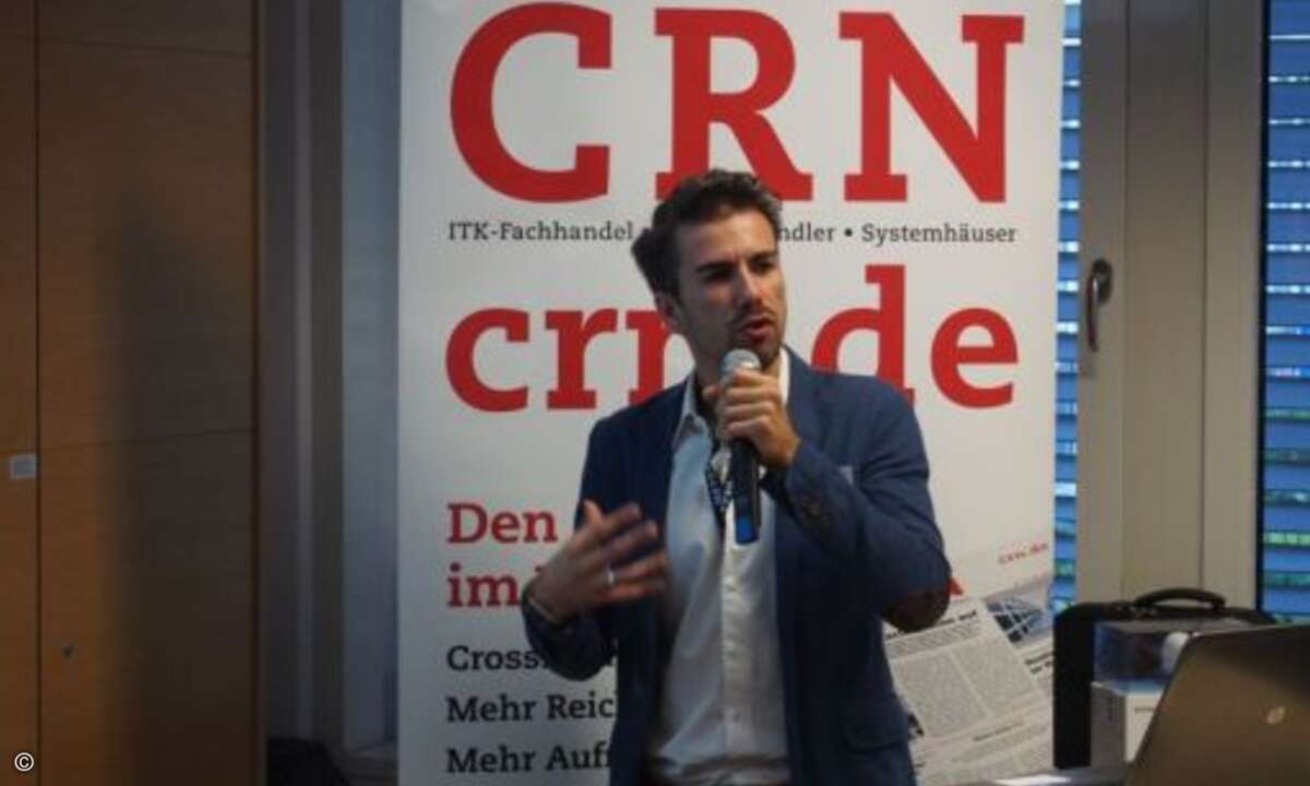 Gabor Szicher von Netgear stellte die neue Switching-Lösung des Herstellers vor (Foto: CRN)