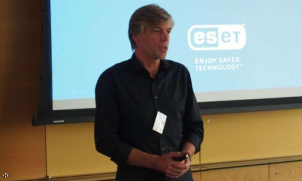 Maik Wetzel von Eset referierte über IT-Security als Managed Service (Foto: CRN)