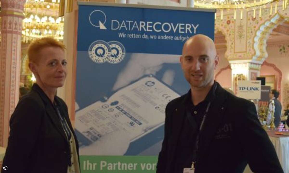 36 Hersteller und Dienstleister stellen bei Comteam aus: Datarecovery ist seit der CeBIT 2015 im Planet Reseller ein treues Mitglied von Comteam. (Foto: CRN)