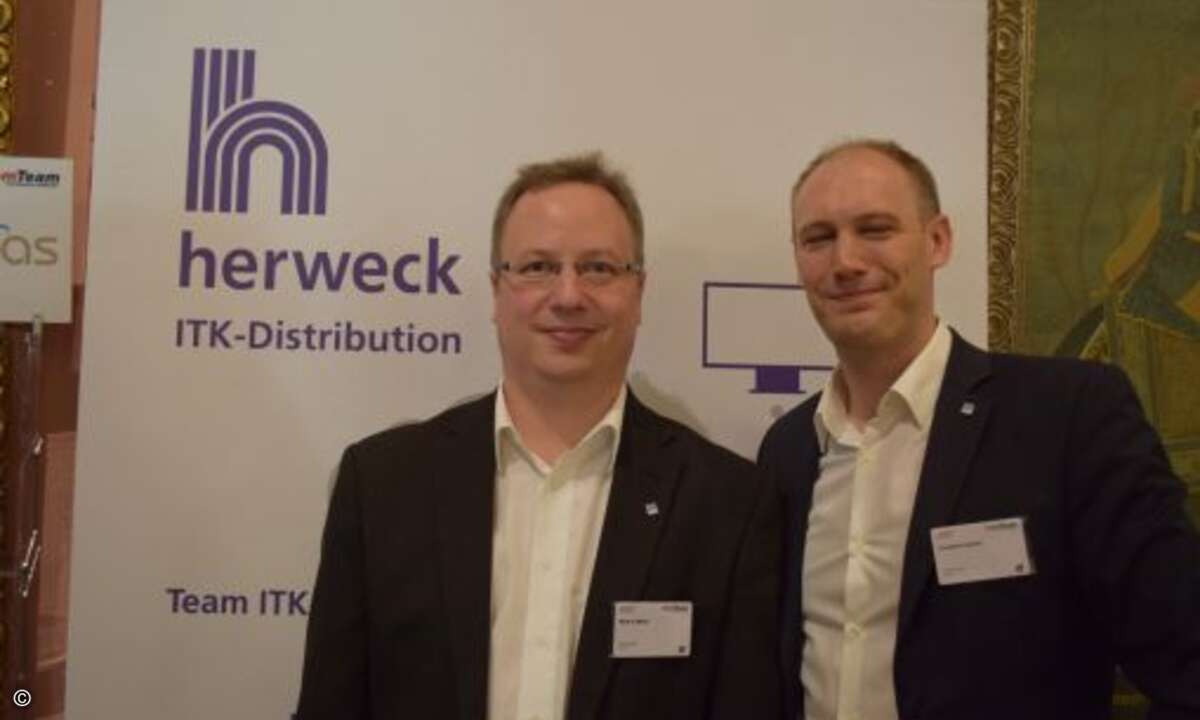 Vom Cloud-Zauber halten die Herren Markus Müller und Benjamin Kaisner von Herweck  sowieso nichts, denn Geld verdienen … (Foto: CRN)