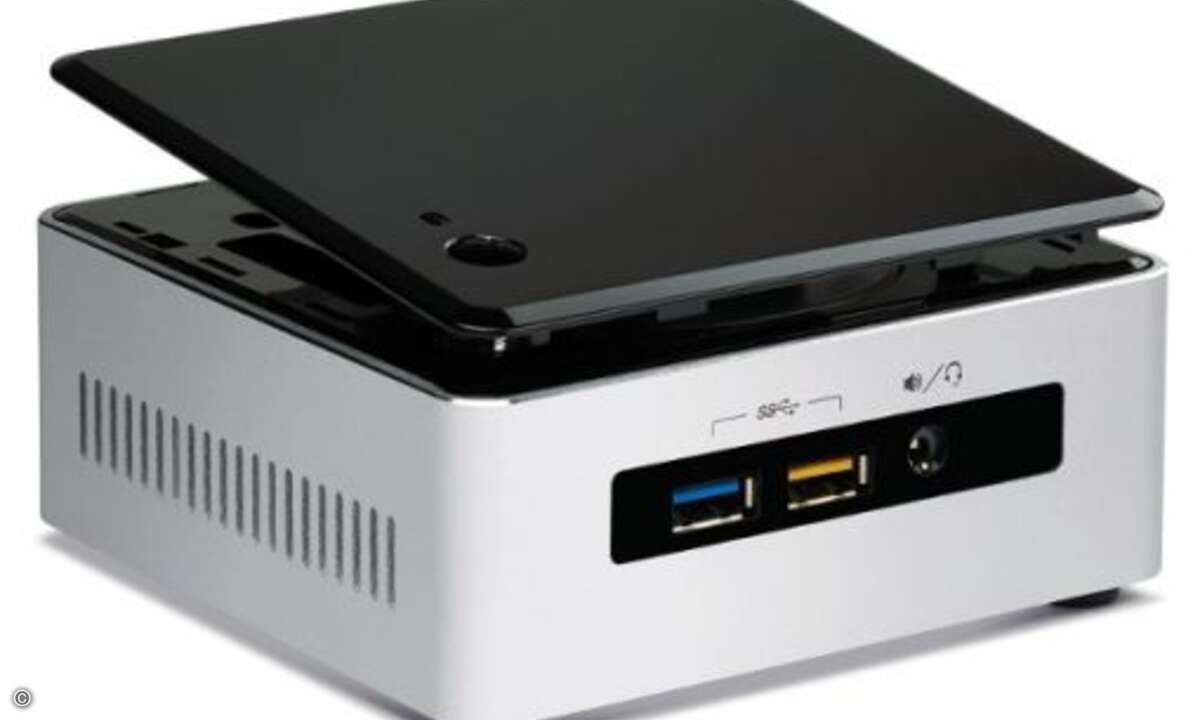 Der »IPC2U NUC-BLKDE5I7RYHR« von IPC2U ist deutlich weniger sperrig als sein Name (Bild: IPC2U)