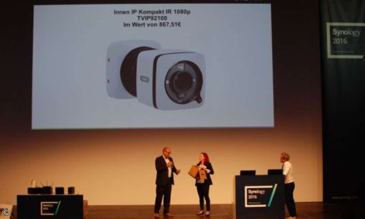 Die Verlosung war wie immer ein Höhepunkt des Events (Foto: Synology).