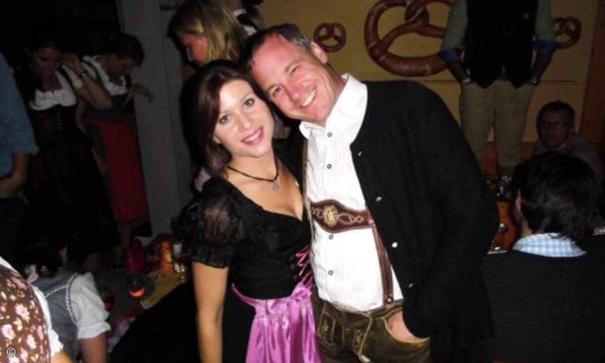 Sandra Huber (CRN) und Johannes Haseneder von Sysob genießen den gelungenen Abend (Foto: CRN)