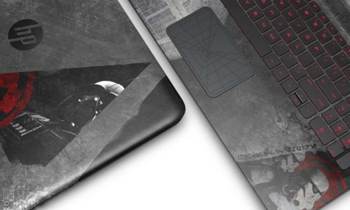 Vor allem der Aufdruck auf dem Mousepad zeigt die Liebe zum Detail (Foto: HP)