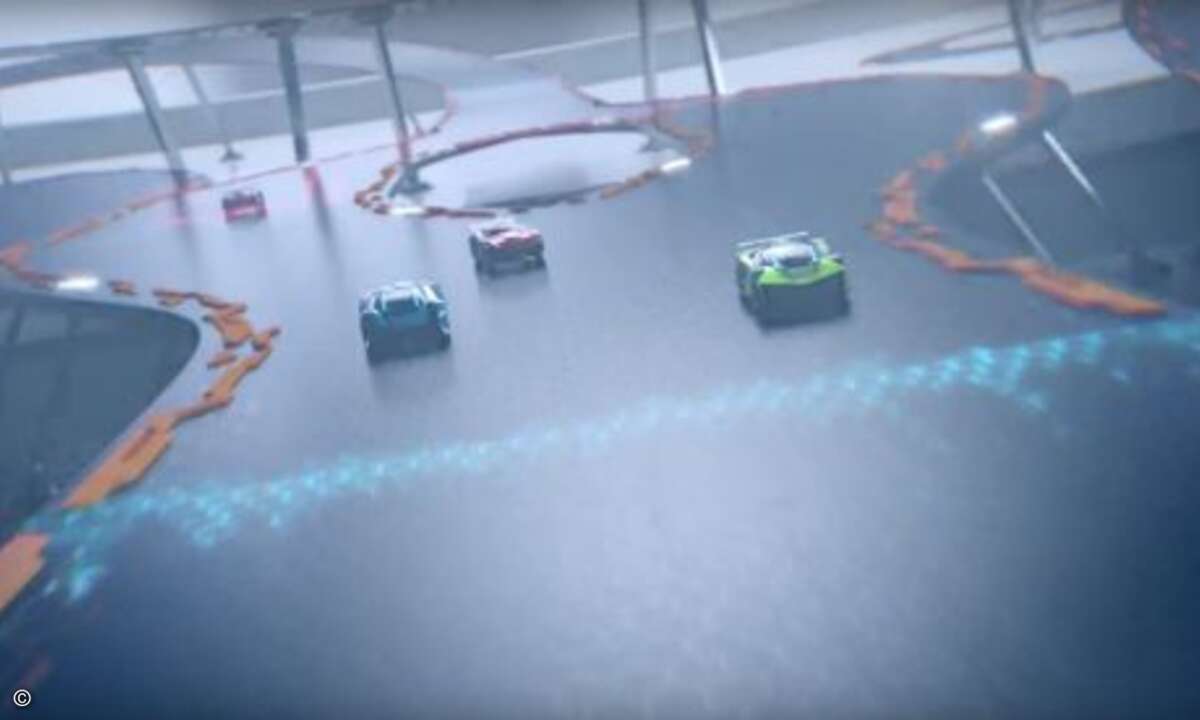 Direkt nach dem Start beginnt nicht nur das Rennen... (Foto: Screenshot Anki)