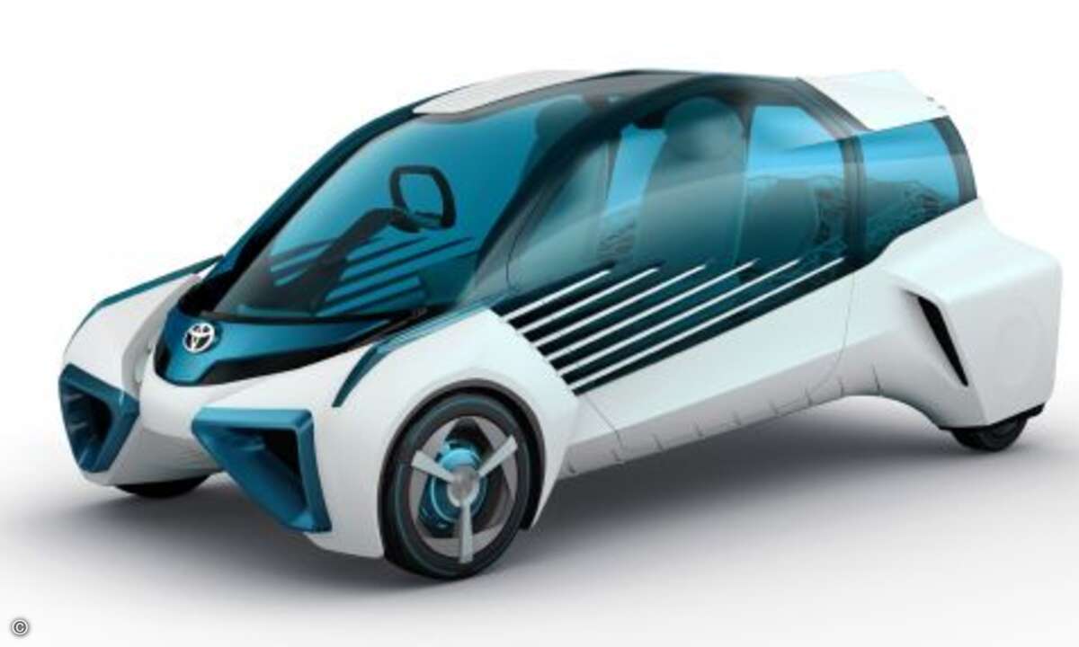 Der Toyota FCV Plus ist gleichzeitig Auto... (Foto: Toyota)