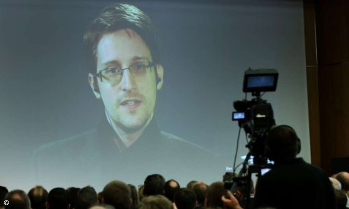 Eines der Messe-Highlights war die Keynote von Edward Snowden (Foto: NürnbergMesse/Thomas Geiger)