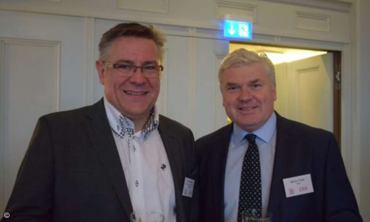 Udo Schillings (ADN) und CRN-Chefredakteur Martin Fryba(Foto: CRN)