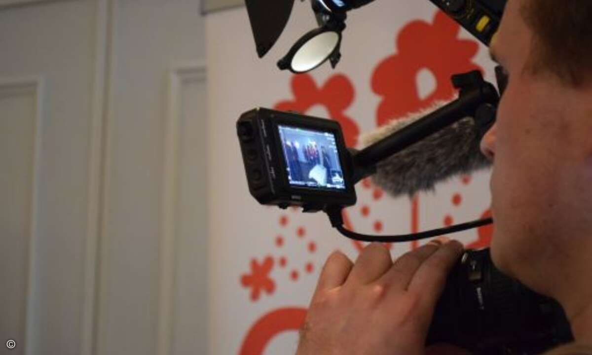 Die Verleihung wurde auch gefilmt (Foto: CRN)