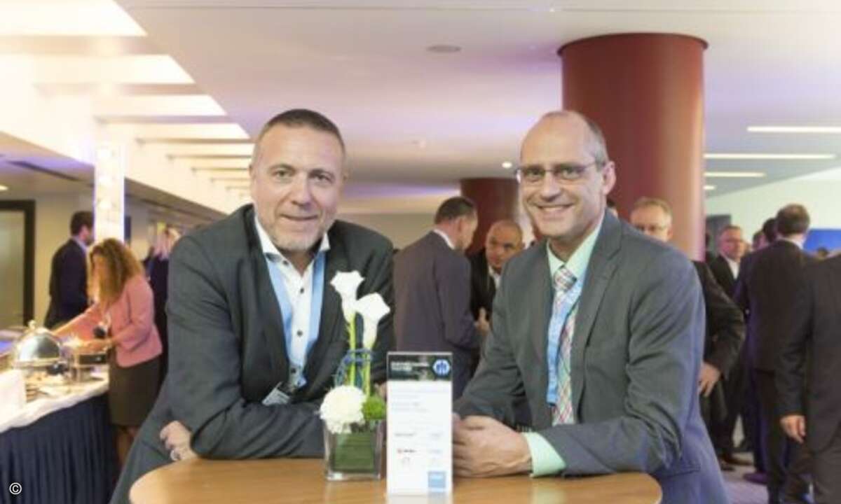 Alexander Hofmann und Henrik Lorer von Bechtle (Foto: EMC)
