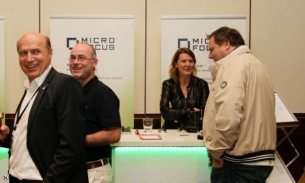 Hauptsponsor Micro Focus gab der Novell Community ein Strategie Update... (Foto: GWAVA)