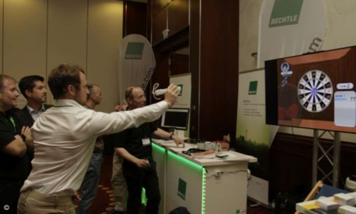 Partner Bechtle bot den Teilnehmern ein abwechslungsreiches Programm am Stand (Foto: GWAVA)
