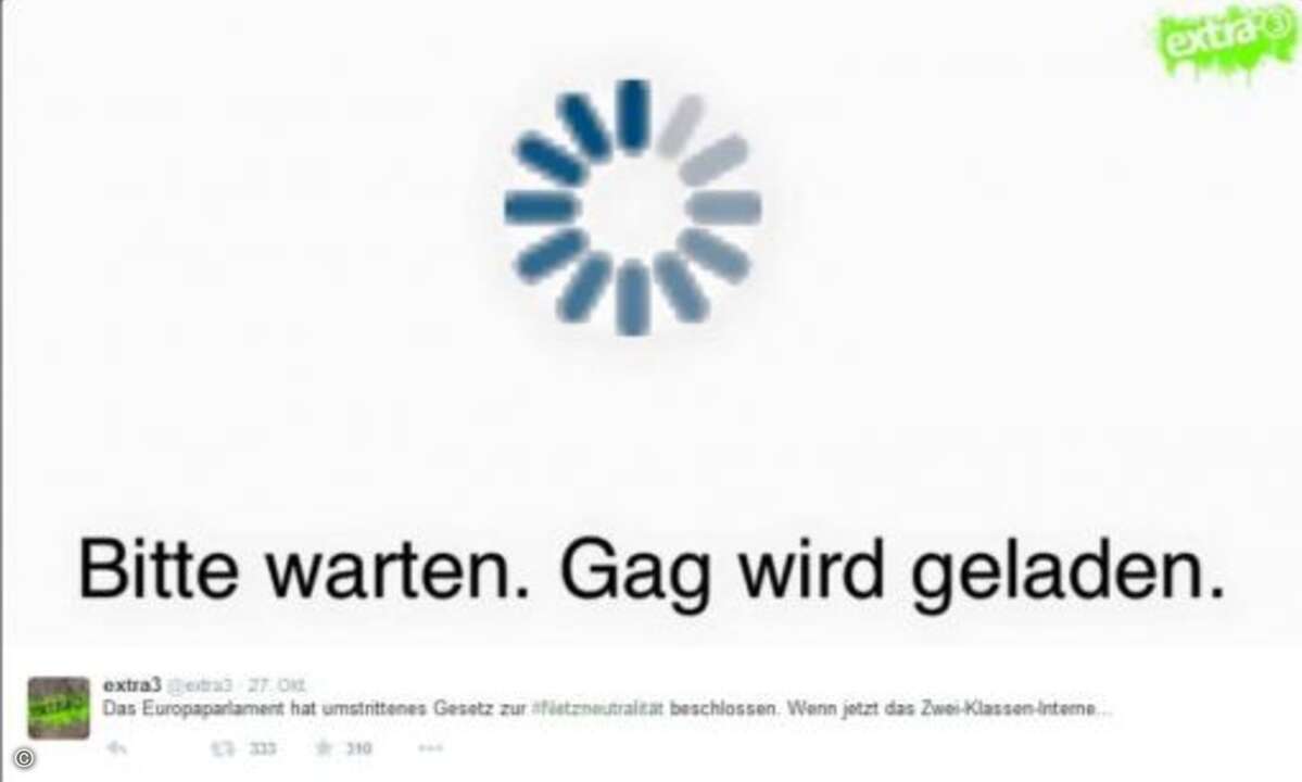 Die Redaktion von Extra3 bezahlt anscheinend nicht für eine Daten-Autobahn (Foto: Twitter.com)