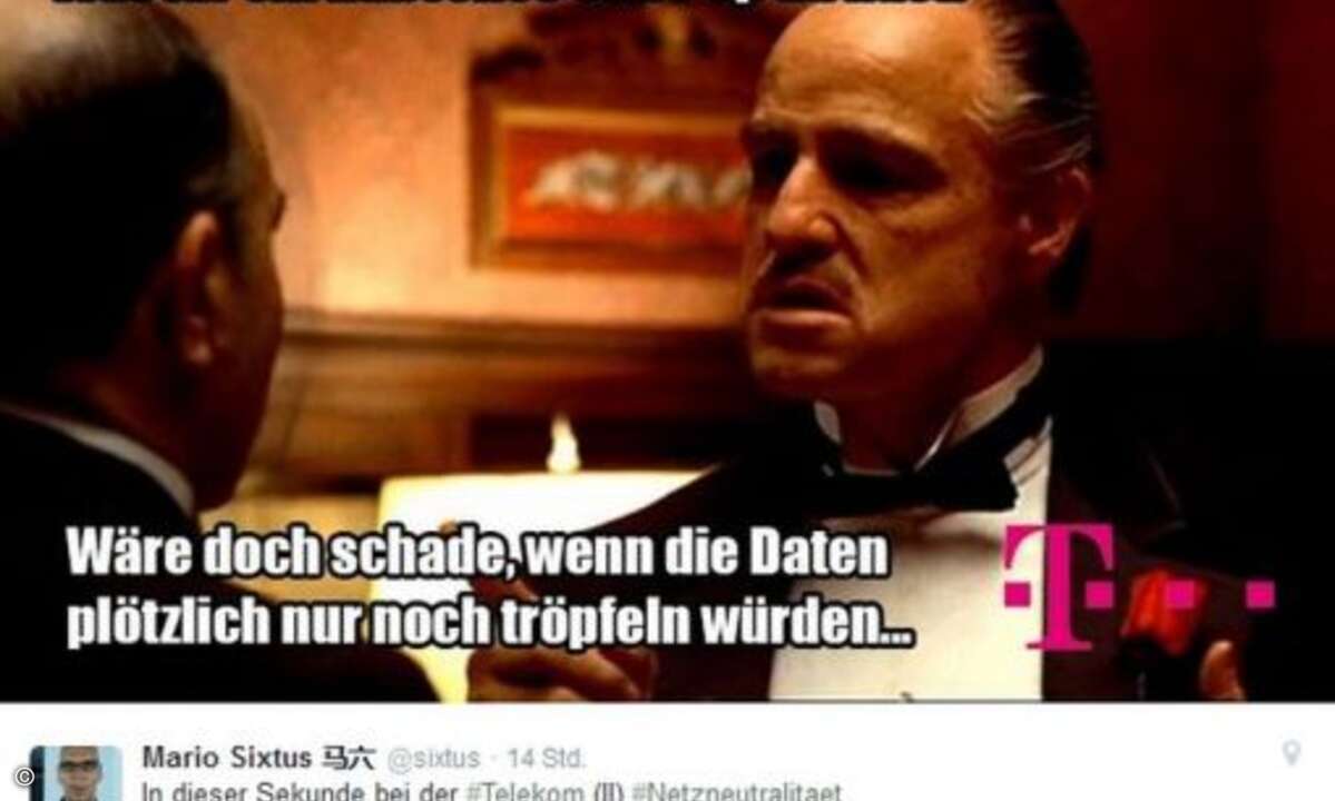 Der Pate macht ein Angebot, das Start-ups nicht ablehenen können (Foto: Twitter.com)