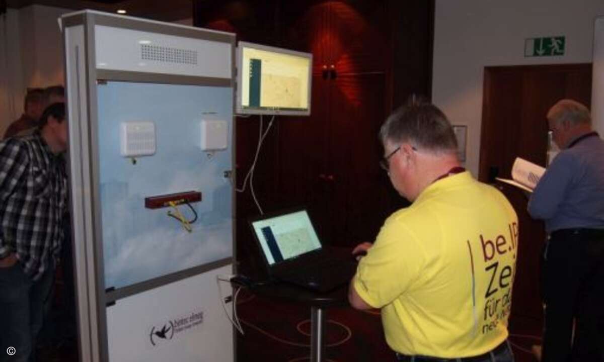Auch die neuen Access Points für ac-WLAN gab es zu sehen (Foto: CRN)