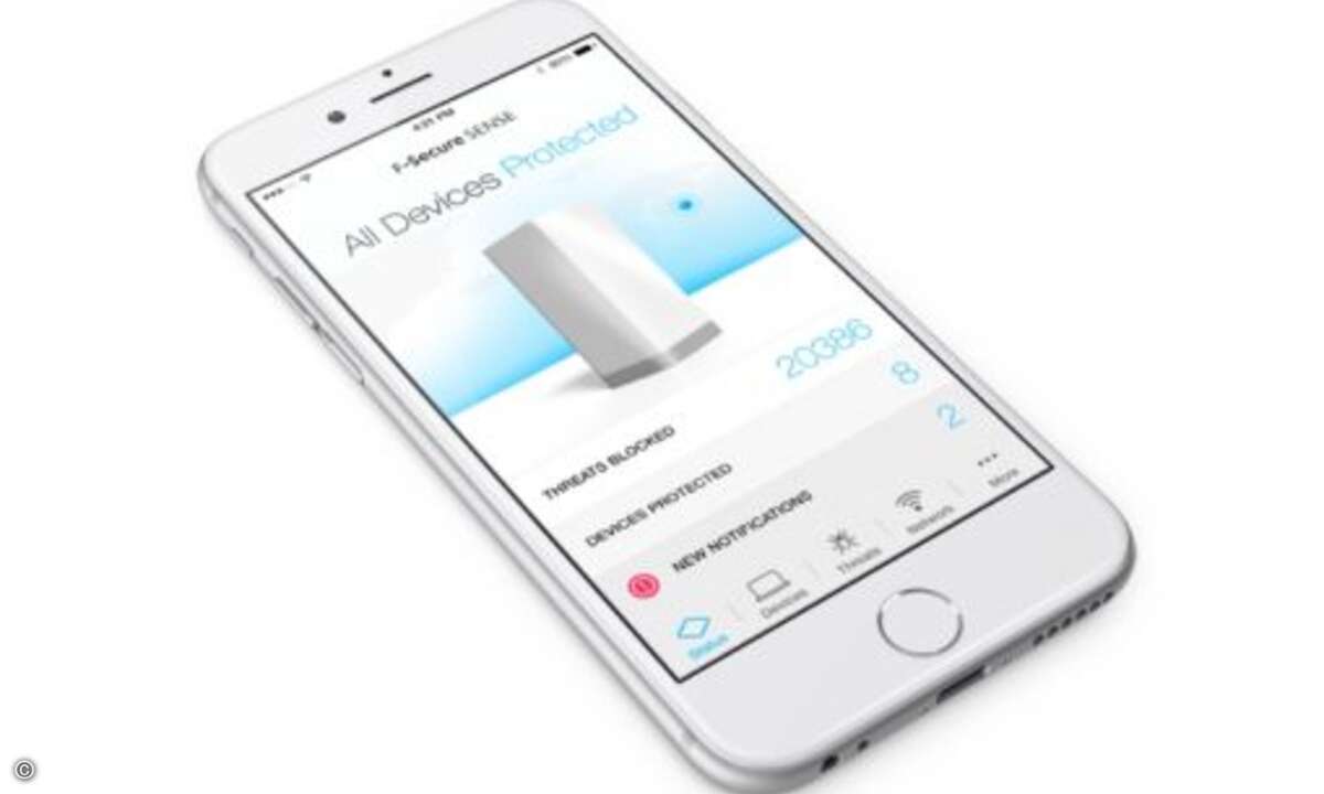 Entdeckt »Sense« verdächtigen Internet-Traffic, kann die App den Nutzer benachrichten (Foto: F-Secure)