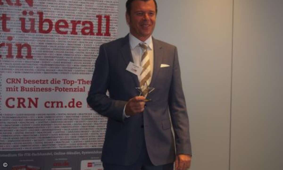 Den Gewinnerreigen eröffnete Olaf Sepold von Oki (Foto: CRN)