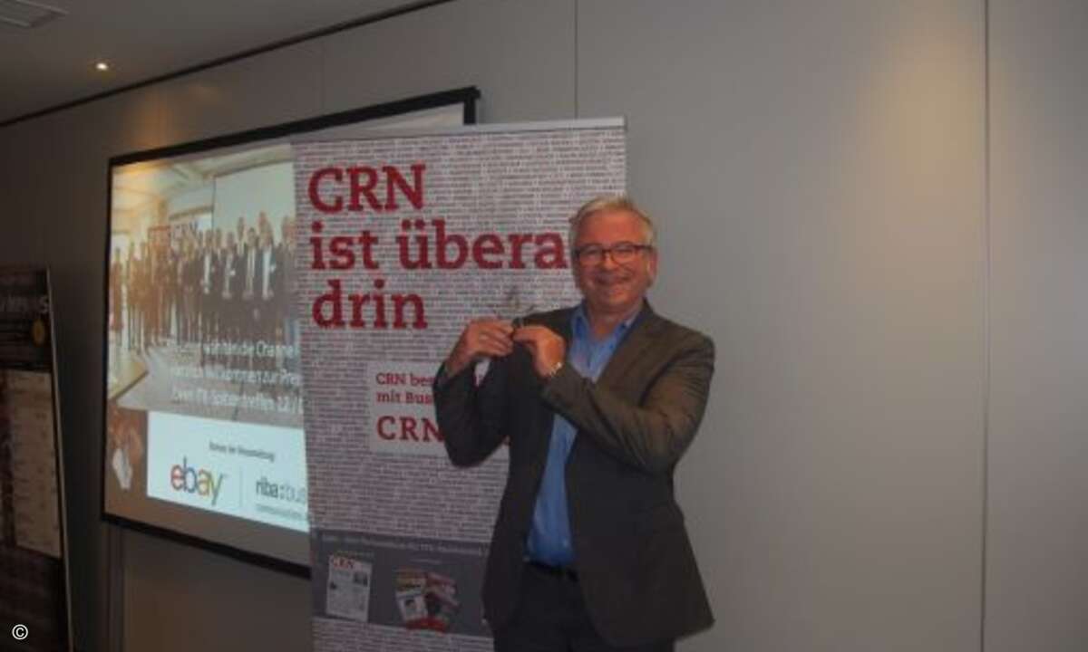 Der nächste Dauer-Champion: Channel-Fuchs Hardy Köhler von Adobe. Congratulations! (Foto: CRN)