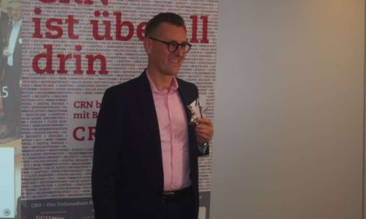 Für Alexander Maier von Ingram Micro gab es auch eine Champion-Premiere (Foto: CRN)
