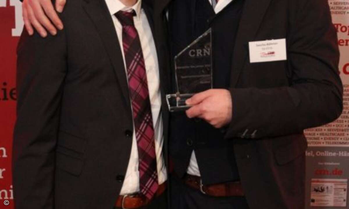 Sascha Böhmer räumte nach dem Triple bei den Channel-Managern auch den Hersteller-Award für SanDisk ab (Foto: CRN)
